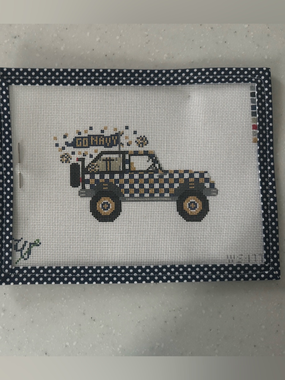 WIPSTITCH 18 mesh GO NAVY Jeep